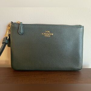 Coach wristlet in Amazon Green